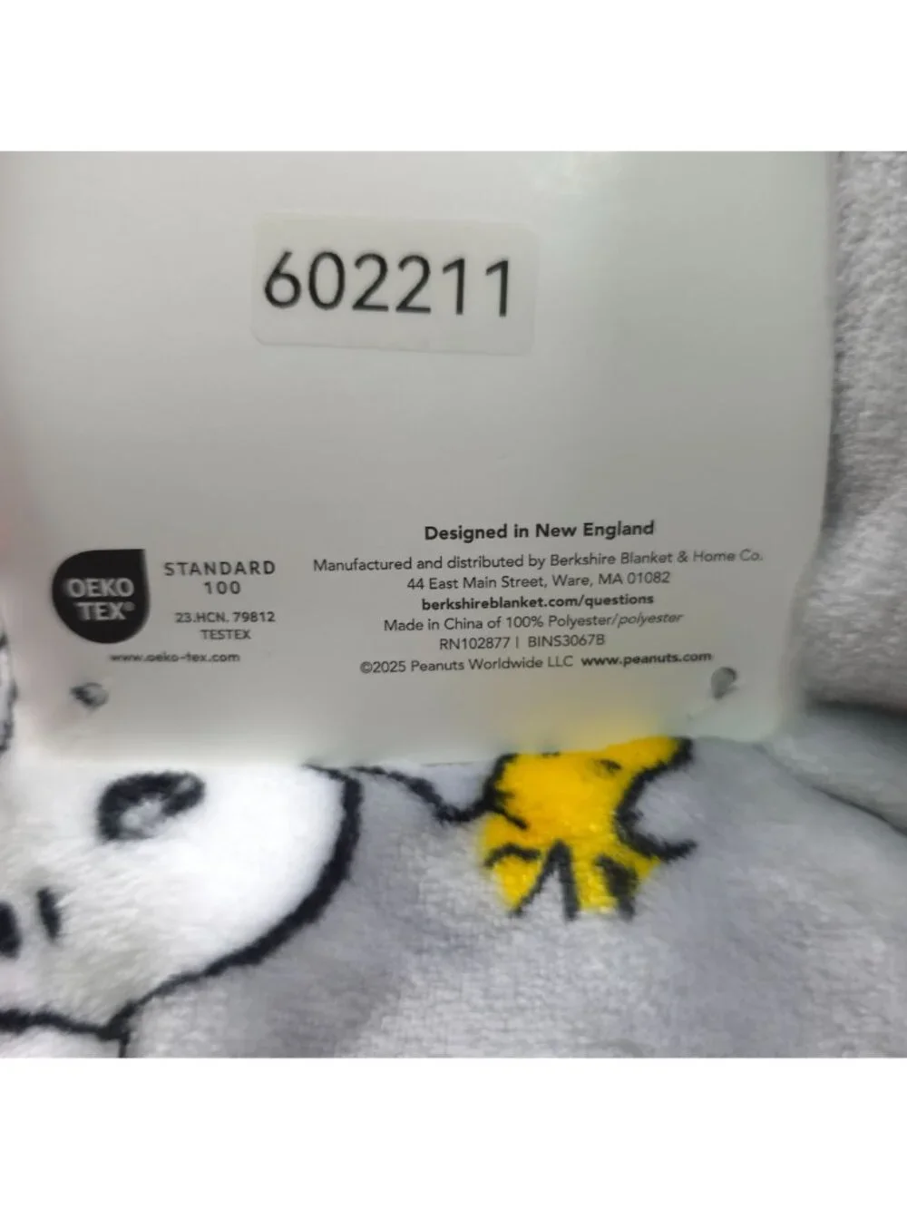 Peanuts Snoopy Plush Pet Throw Blanket 60x70 Berkshire Holiday Christmas
